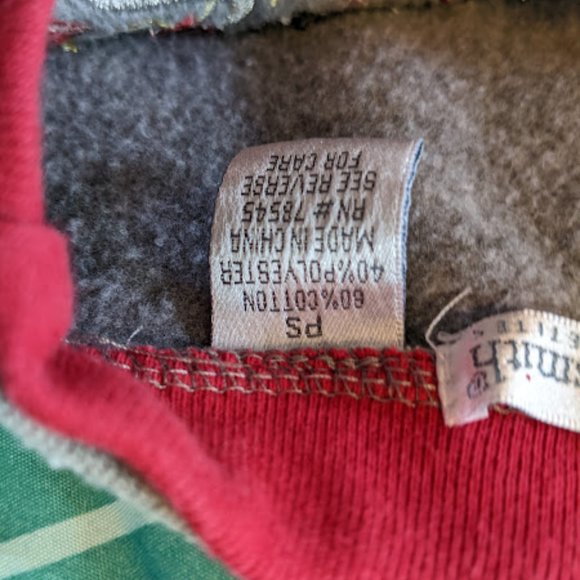 Hasting and Smith Gray Poinsettia Christmas Sweatshirt Size SP - Picture 2 of 9